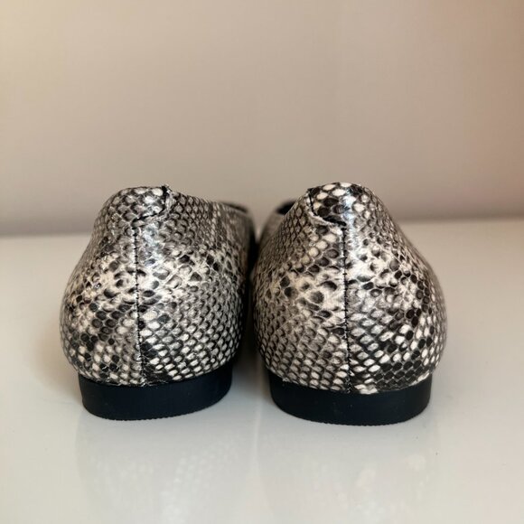 Steve Madden Deliah Flats Snakeskin Faux Leather Slip On Shoes Women's 8.5 NEW - Picture 4 of 6